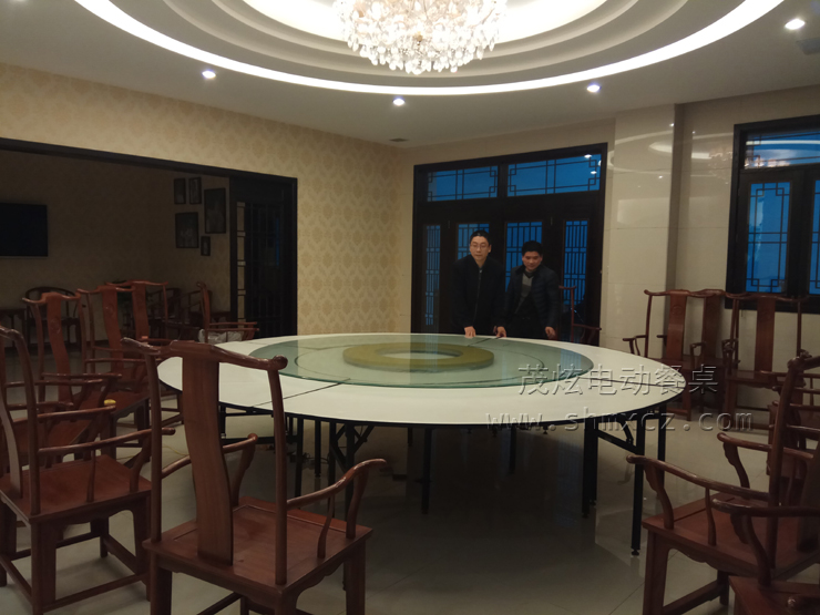 電動(dòng)轉盤(pán)餐桌安裝圖