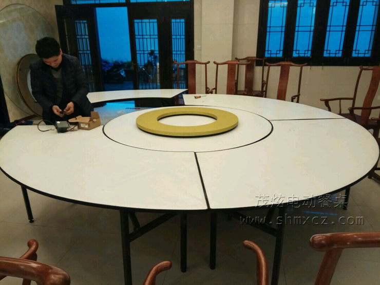 電動(dòng)轉盤(pán)餐桌安裝圖