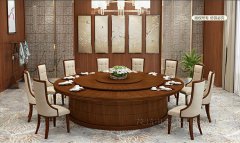 新中式電動(dòng)餐桌-型號：財源廣進(jìn)